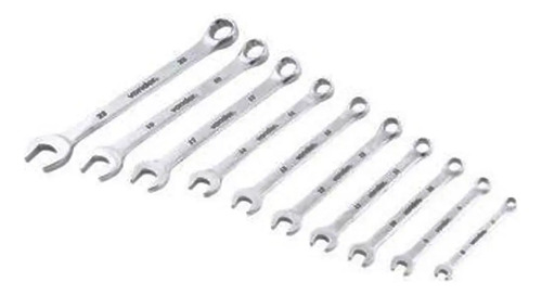 Chave combinada jogo com 10 peças 6 a 22mm crv cromada Vonder 3735062200