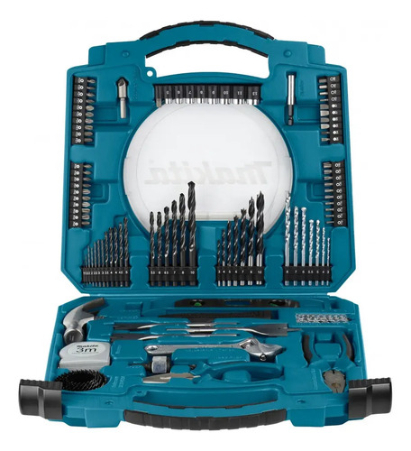 Jogo kit de brocas bits soquetes 103 peças Makita com maleta D-42042