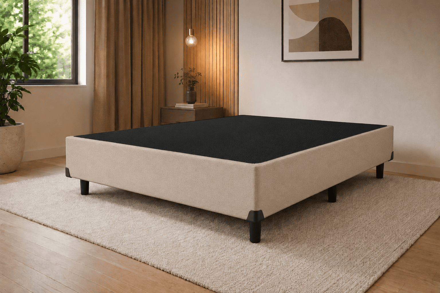 Box Base Casal (138x188) Bege
