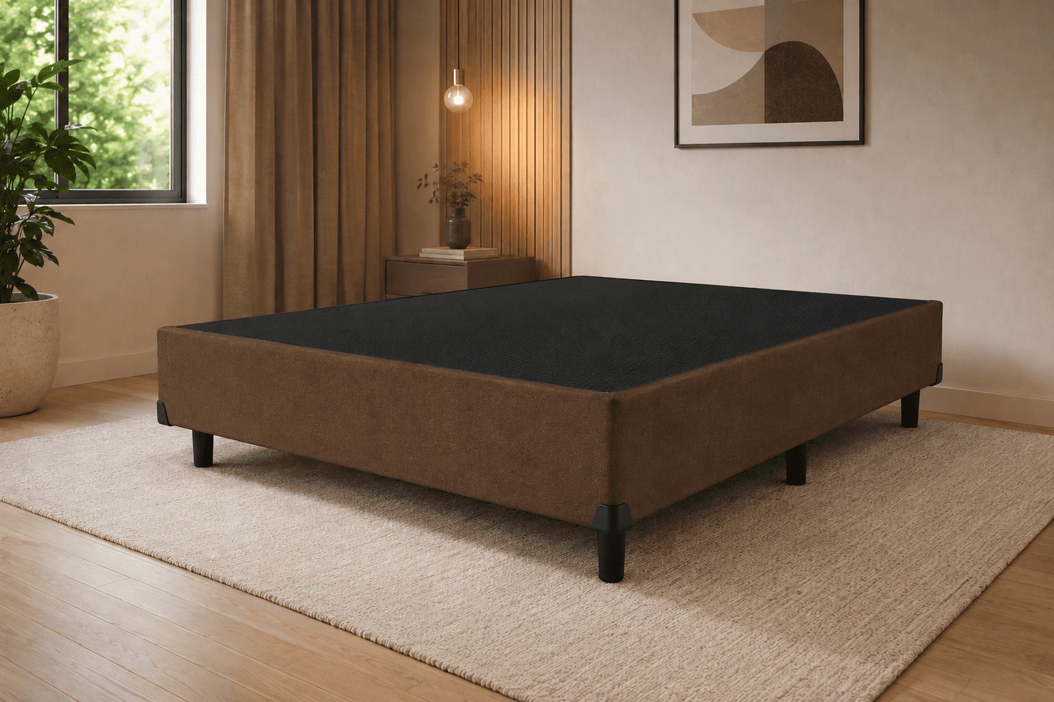 Box Base Casal (138x188) Marrom
