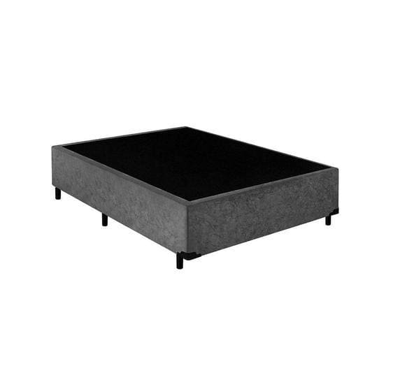 Box Base Casal (138x188) Cinza