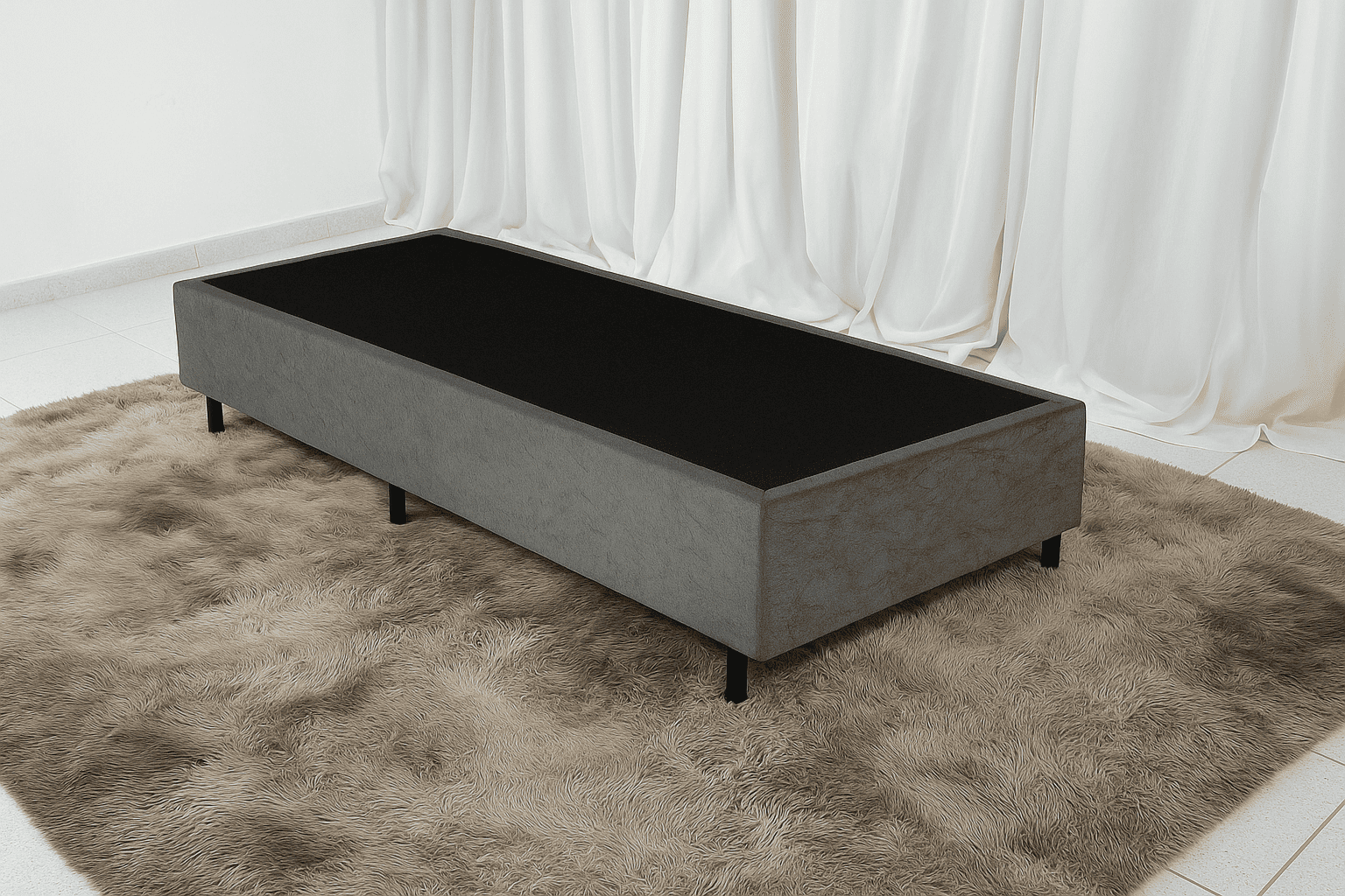 Base Solteiro N&S (88x188) Cinza