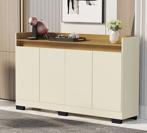 Buffet Real 4 Portas Pérola/Mel