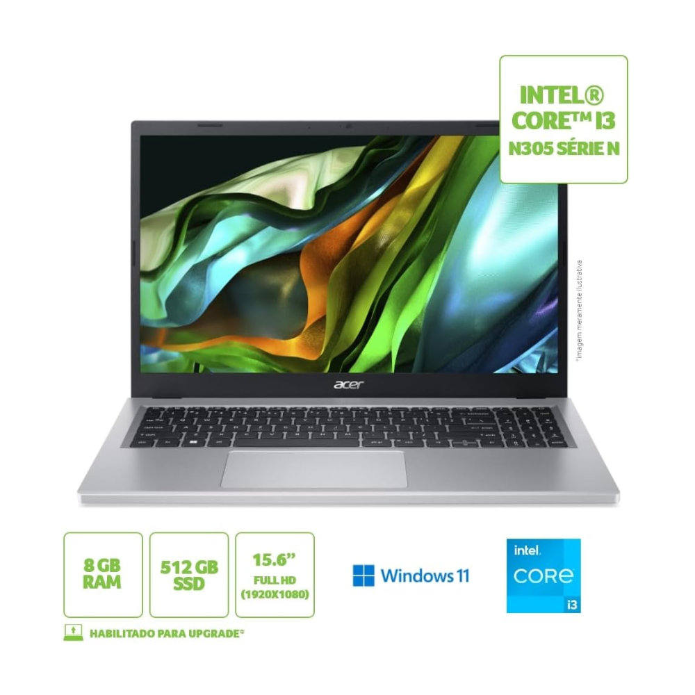 Notebook fechado mostrando a tampa na cor cinza