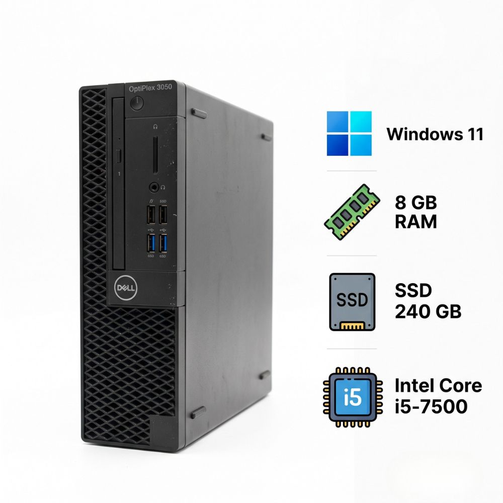 Dell OptiPlex 3050 Core i5 7500 8GB RAM SSD 240GB Windows 11