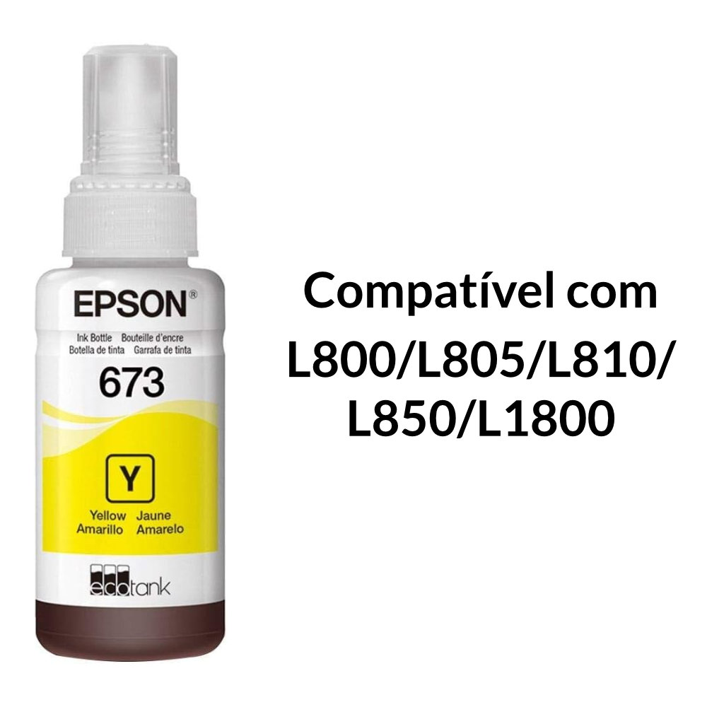 Garrafa Tinta Epson 673 Amarelo 70ml