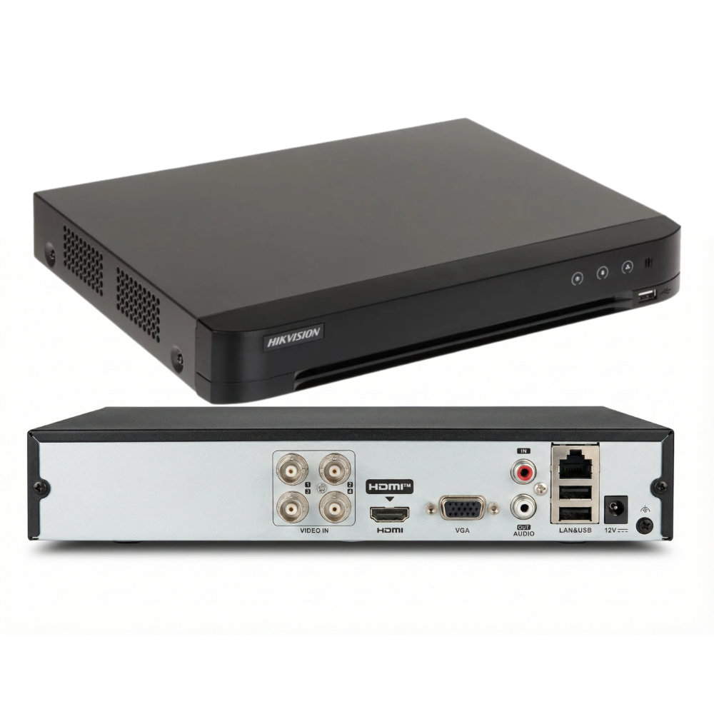 DVR Hikvision 4 Canais AcuSense iDS-7204HGHI-M1 - Vista Principal - Resolucao recomendada 1000x1000