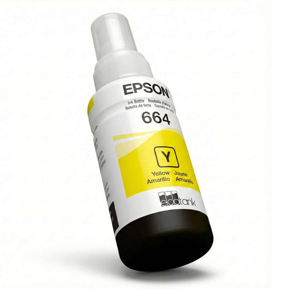 Embalagem Tinta Epson 664 Amarelo