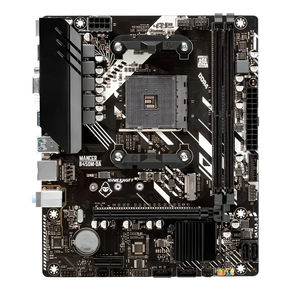 Placa Mãe Mancer B450M-DA e Fonte Mancer Thunder 400W