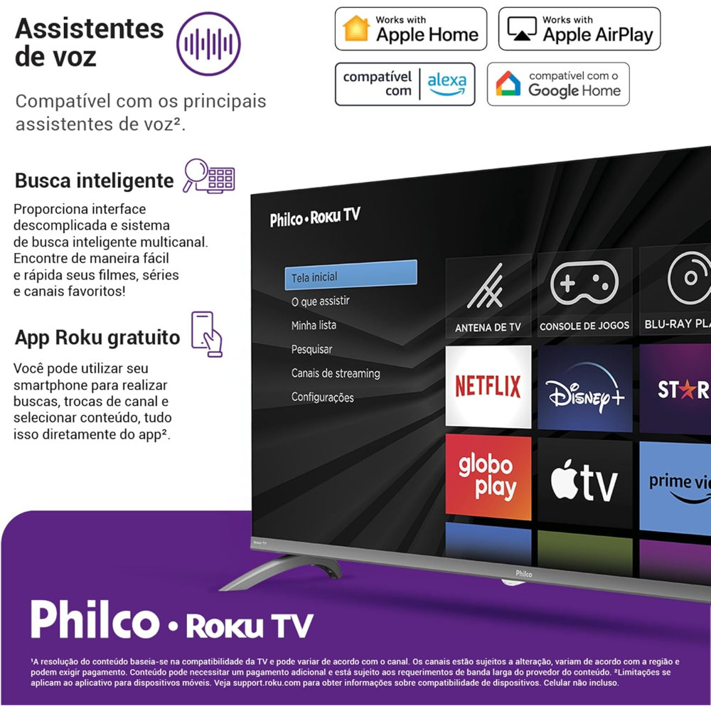 Smart TV Philco Dolby Audio Detalhe