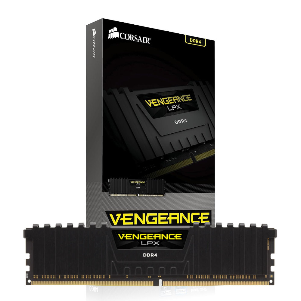 Memoria RAM Corsair Vengeance LPX 16GB DDR4 2400MHz CL14 CMK16GX4M1A2400C14 - Vista Principal - Resolucao recomendada 1000x1000