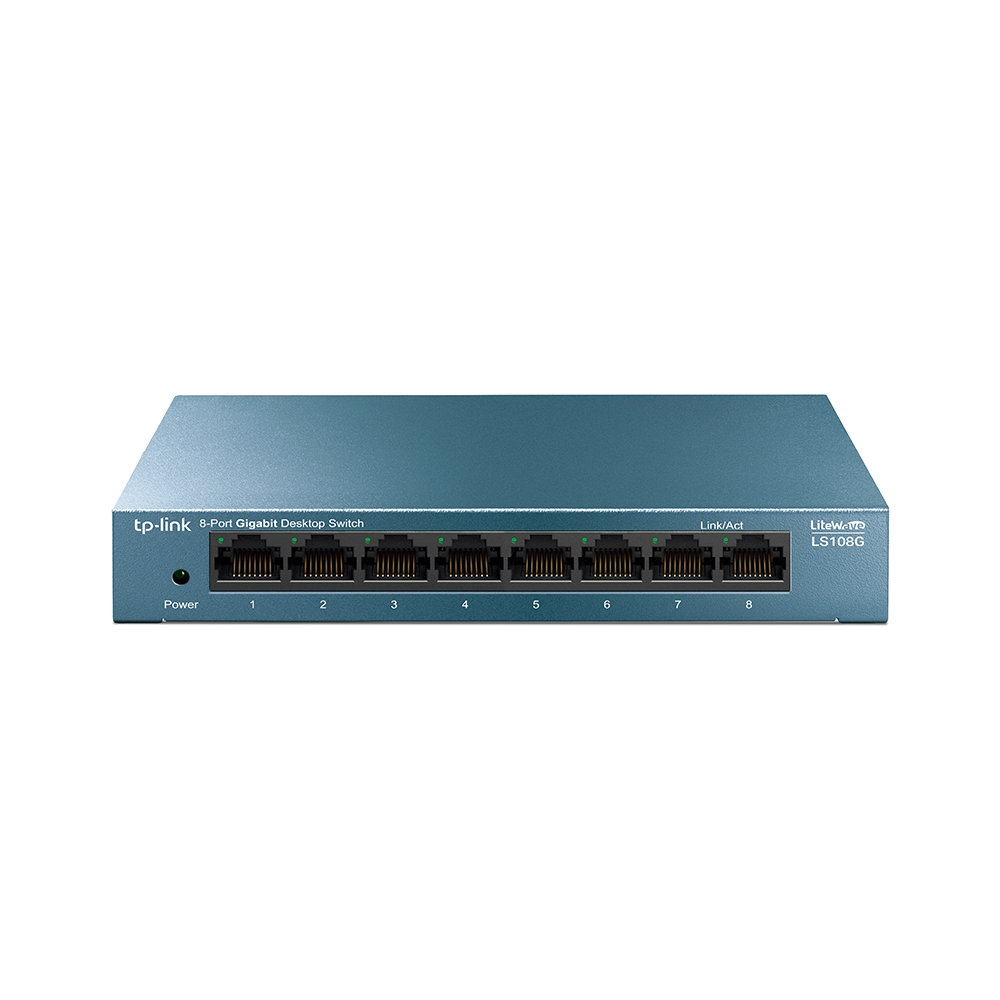 Conexões Traseiras Switch TP-Link LS108G