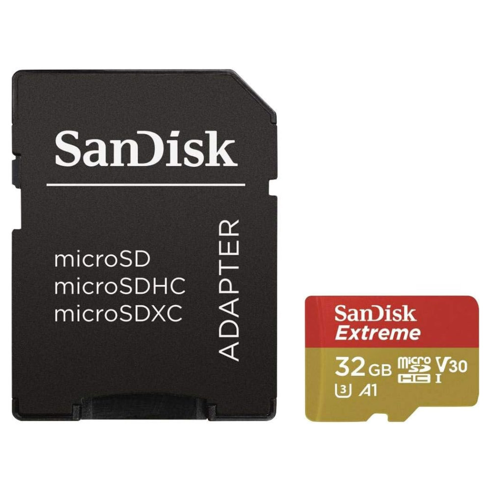 Cartão de Memória SanDisk Extreme 32GB microSDHC UHS-I Vista Frontal