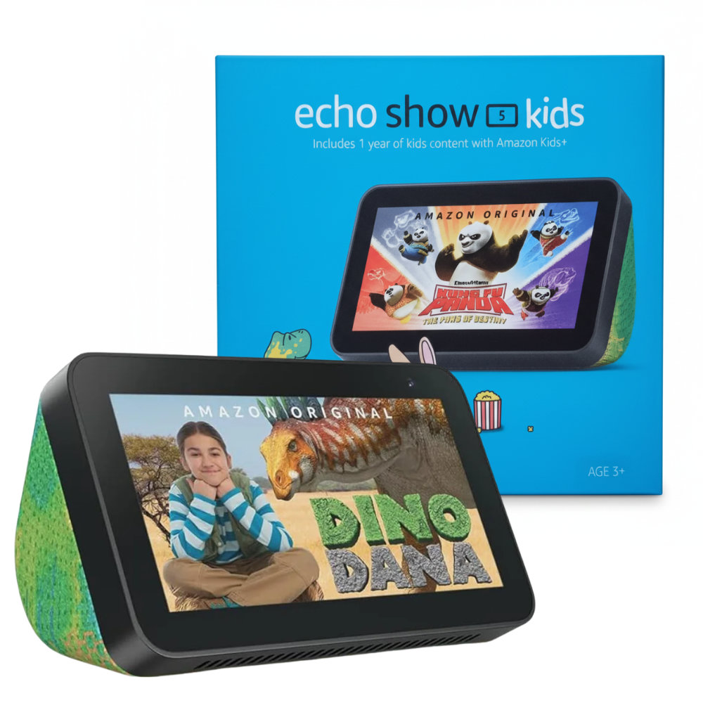 Amazon Echo Show 5 Kids 2a Geracao Camaleao Vista Frontal