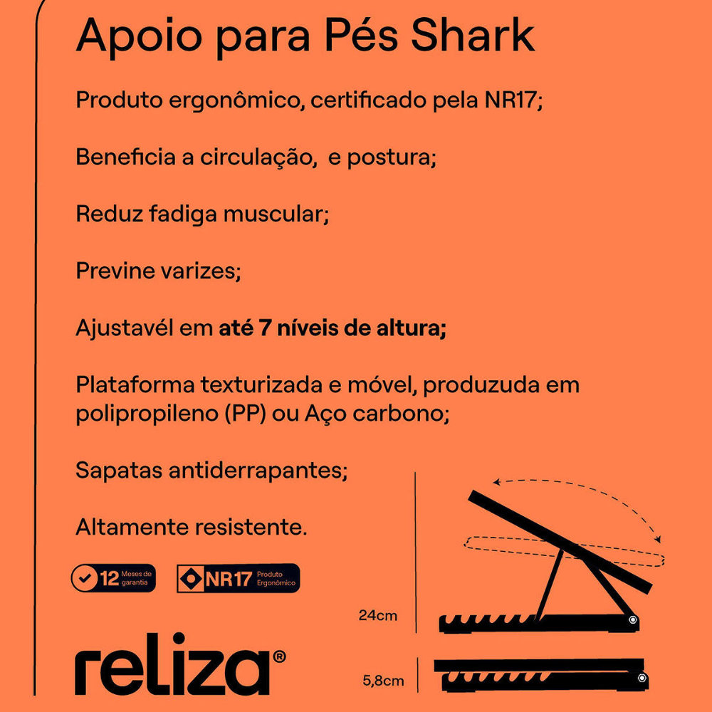 Detalhe Regulagem de Altura Apoio Shark PP