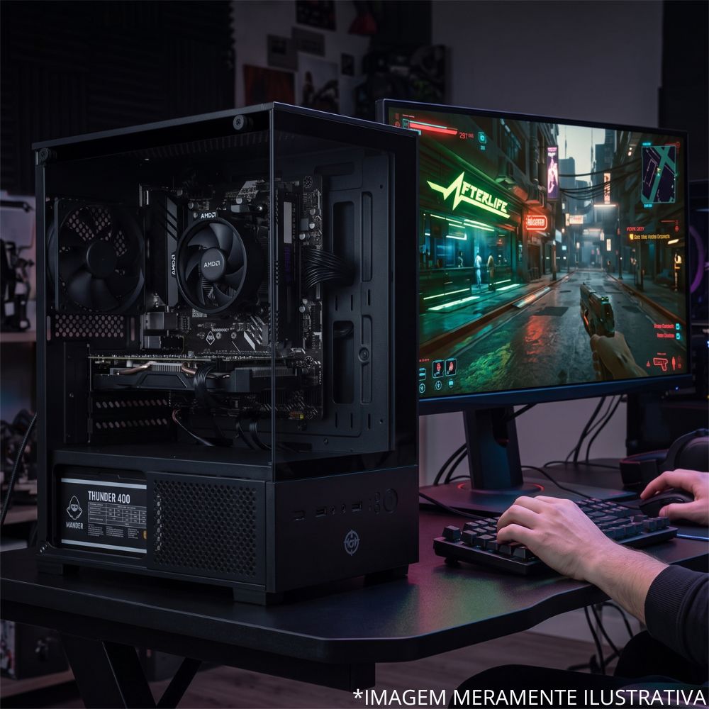 Computador Gamer AMD Ryzen 5 3400G 8GB RAM SSD 240GB - Visão Geral do Setup