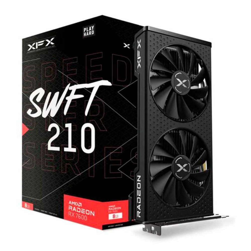 Placa de Vídeo Xfx Radeon Rx 7600