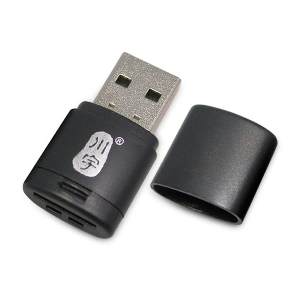 Detalhe Conexao Cartao Micro SD no Adaptador USB