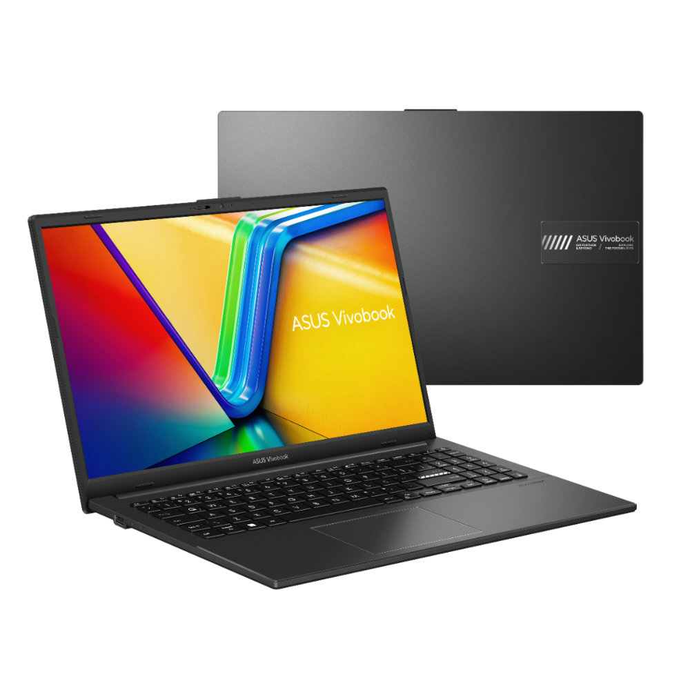 Notebook ASUS Vivobook Go 15 Preto Vista Frontal