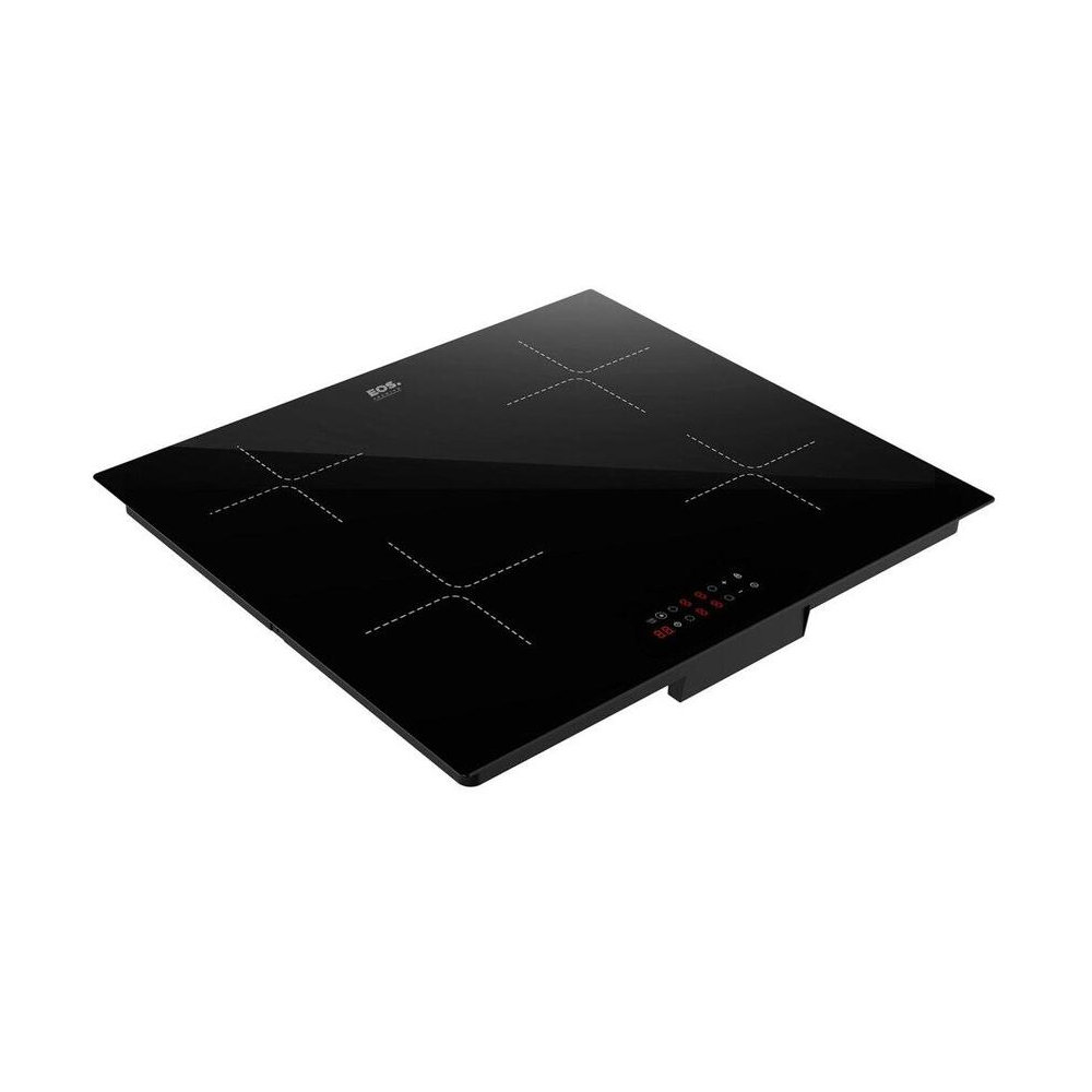 Cooktop EOS em perspectiva mostrando acabamento