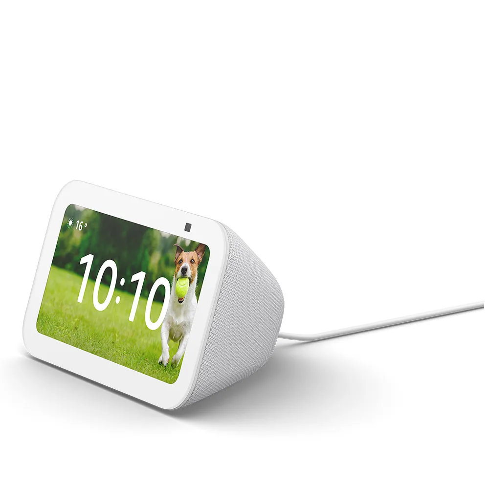 Detalhe Lateral e Design Echo Show 5 Branco