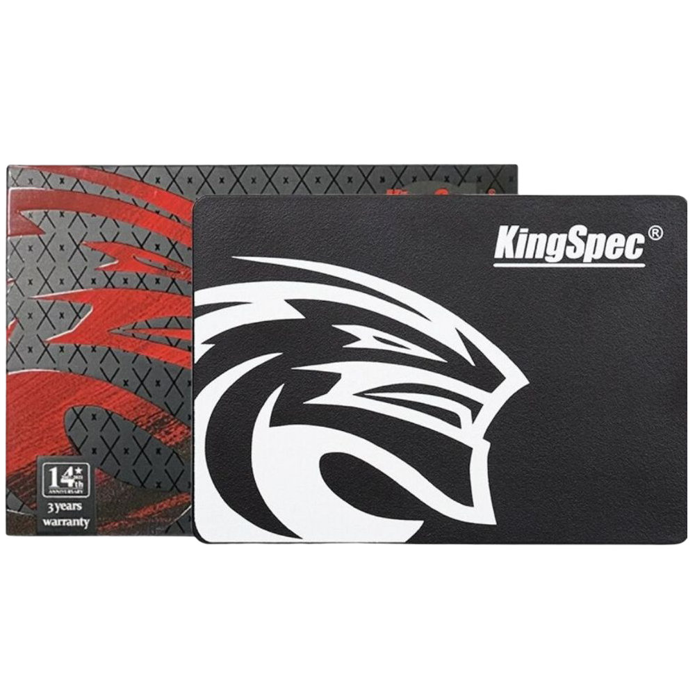 Detalhe SSD KingSpec P4-120 Conectores e Perfil
