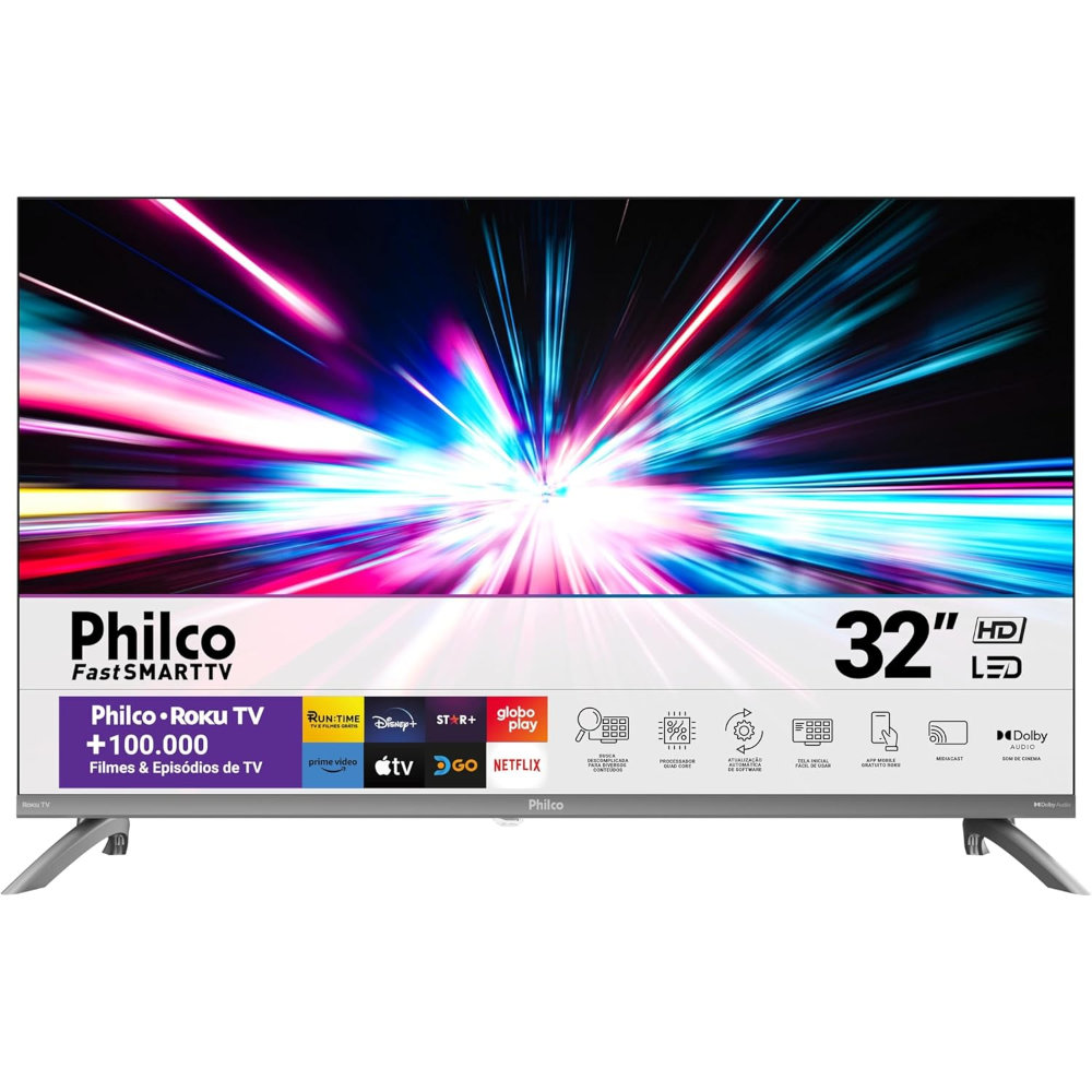 Smart TV Philco Roku P32CRA Tela Inicial