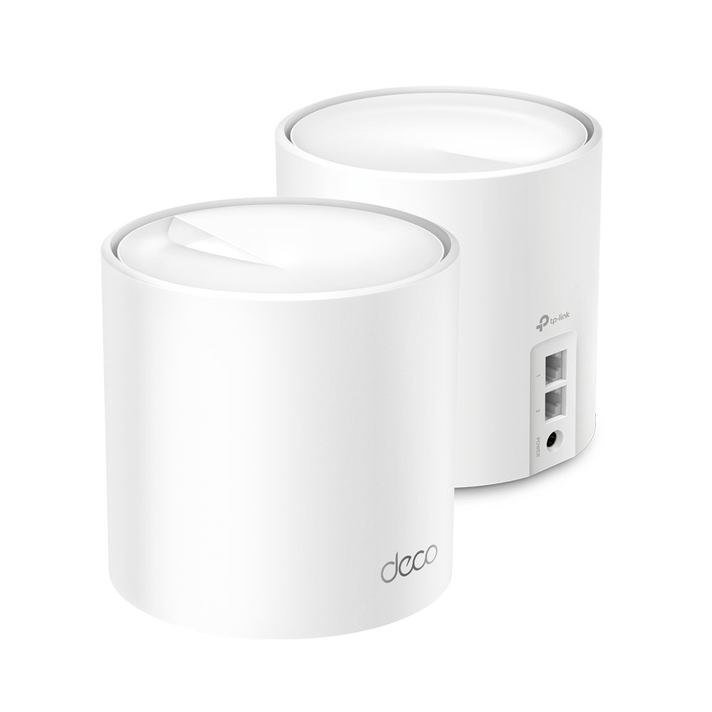 Roteador Mesh TP-Link Deco X60 Wi-Fi 6 2-Pack Vista Frontal