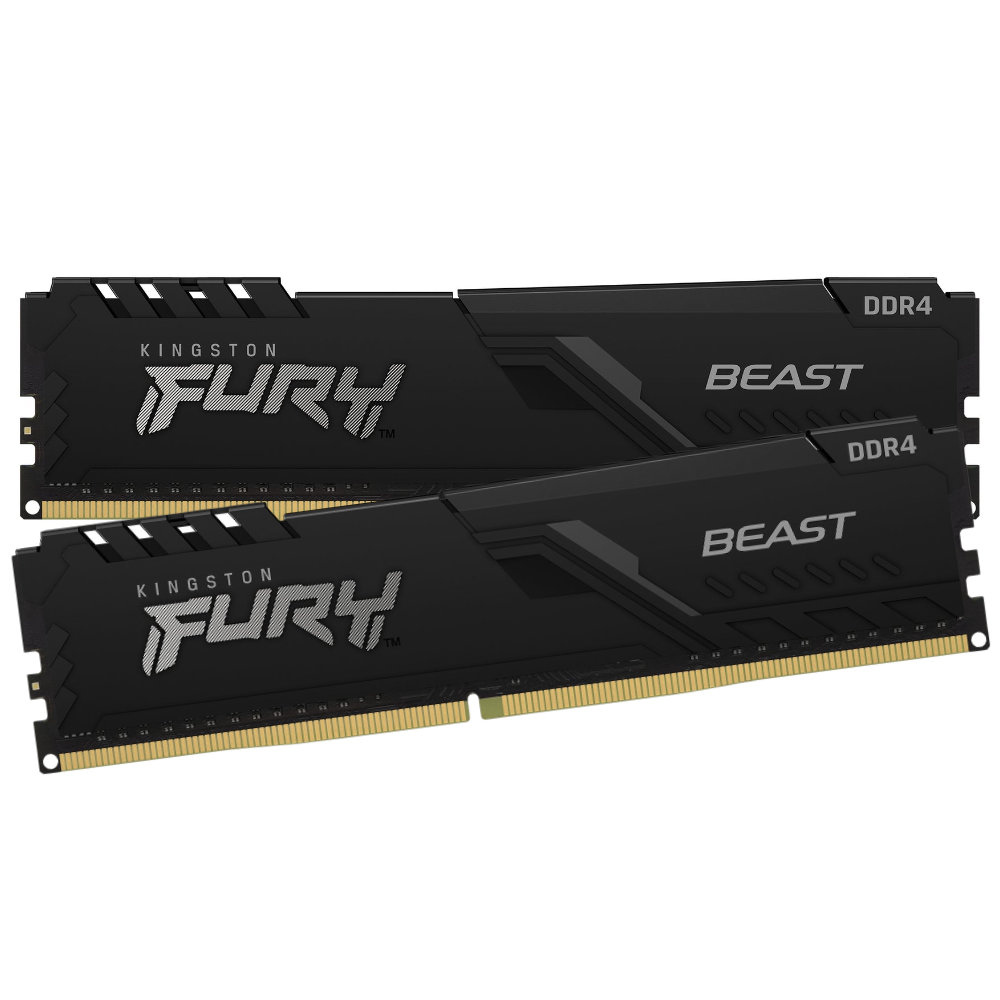 Memoria RAM Kingston Fury Beast e SSD NVMe Kioxia - Resolucao recomendada 1000x1000