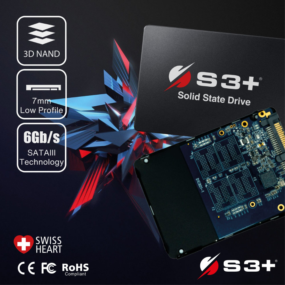 SSD S3 Plus 480GB SATA III 2.5 Polegadas