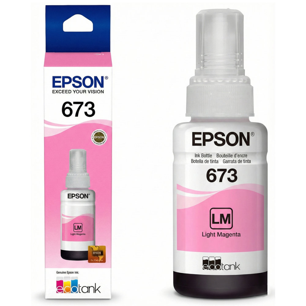 Garrafa de Tinta Epson 673 Magenta Claro Original T673320