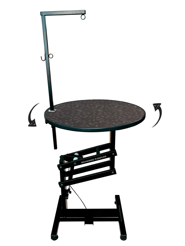 Mesa de Tosa Redonda Pneumática Com Regulagem de Altura