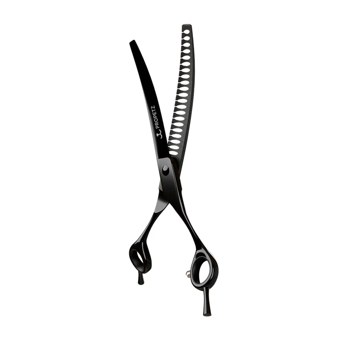 Tesoura Para Tosa Profissional Tubarão Curva 440c 7.5" Super Premium – Propetz