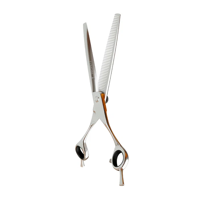 Tesoura Para Tosa Profissional Semi-Dentada Chrome 440c 7.5" Premium – Propetz