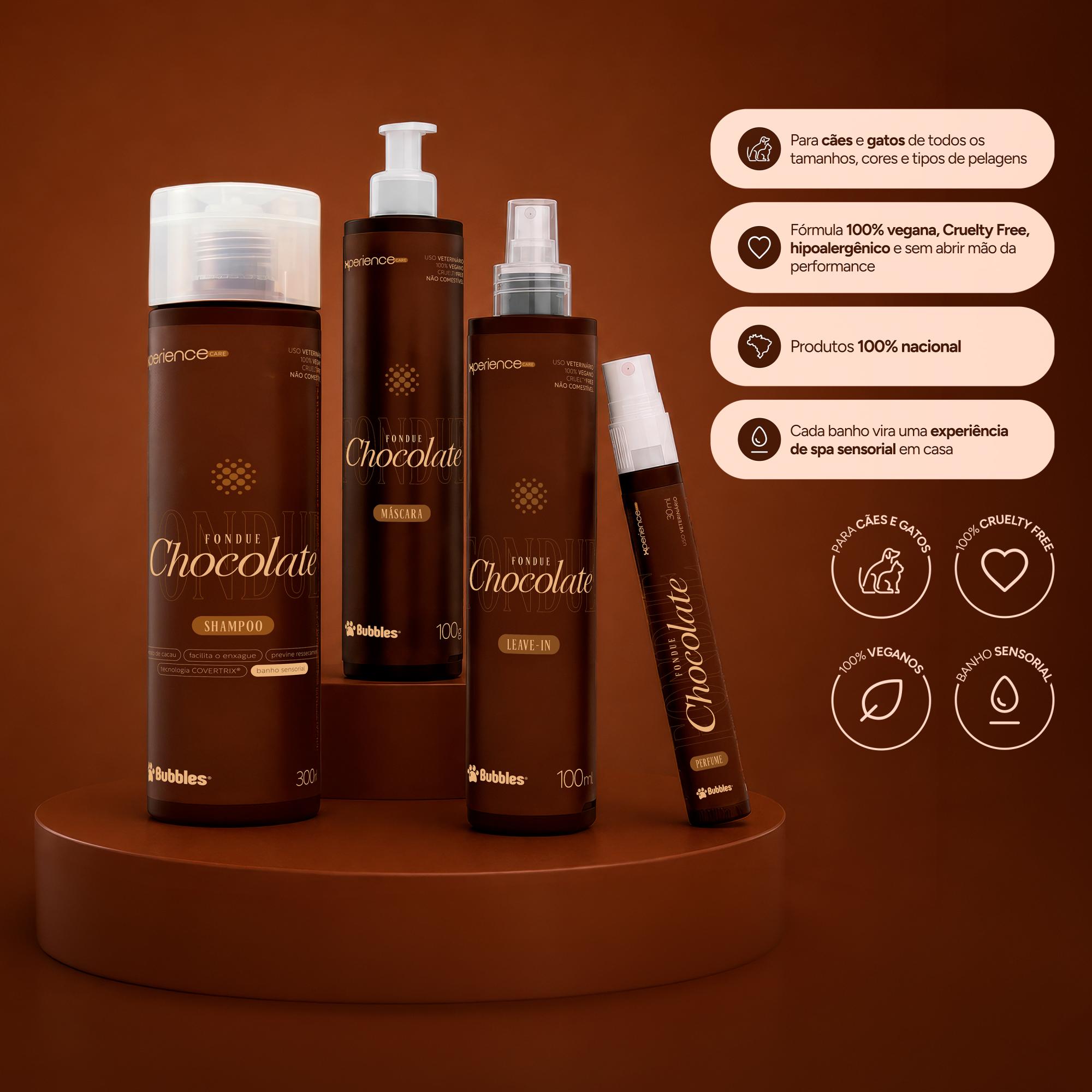 KIT PET FONDUE DE CHOCOLATE XPERIENCE CARE 4 UNDS