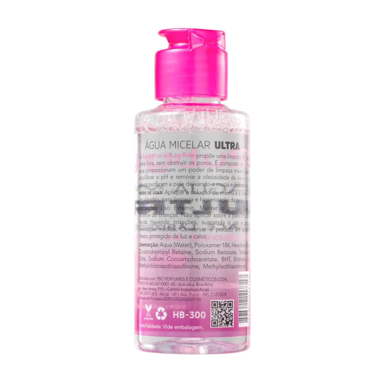 Água Micelar Ultra 120ml - todos os tipos de pele - Ruby Rose