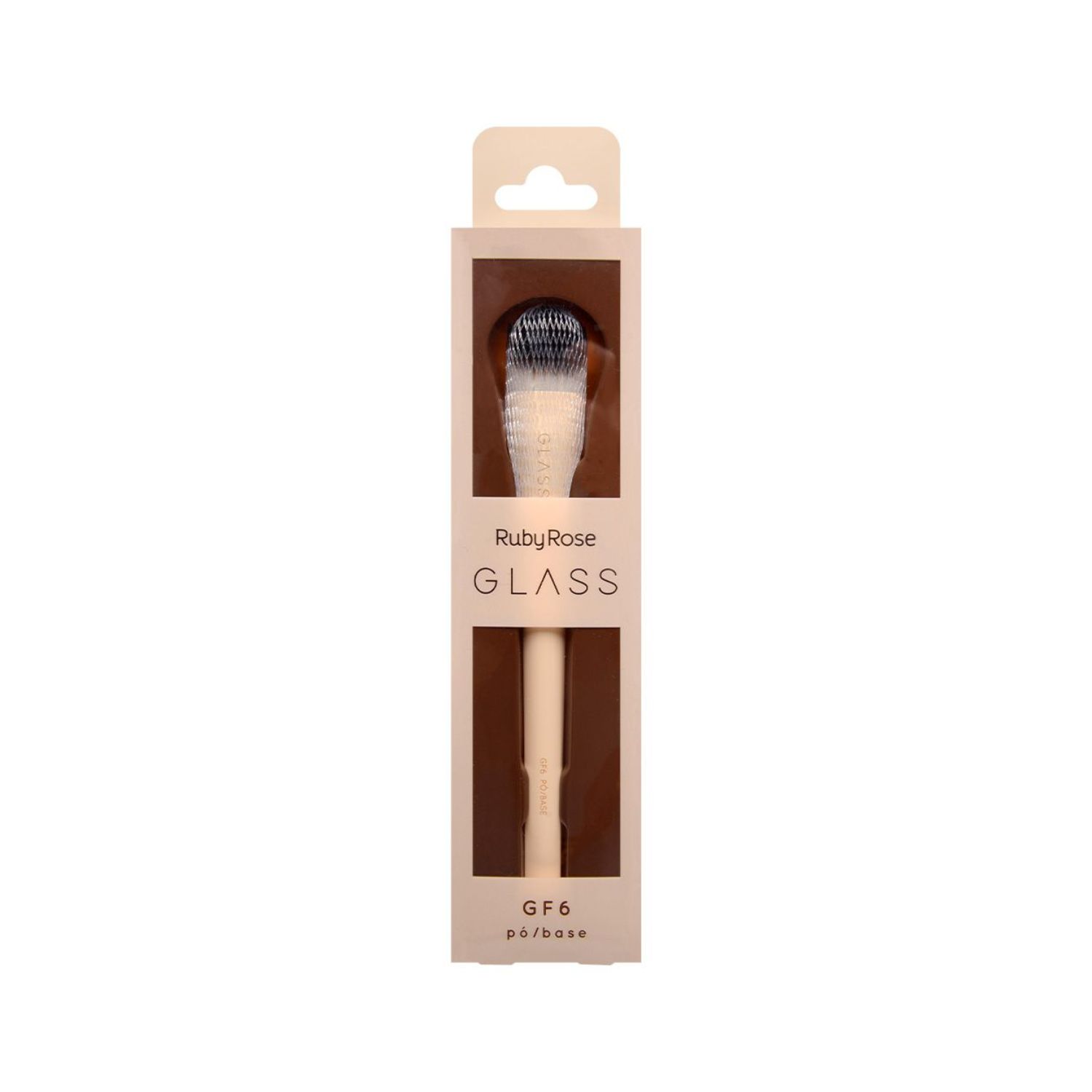 PINCEL PARA PO E BASE GLASS - HBGF6 - RUBY ROSE