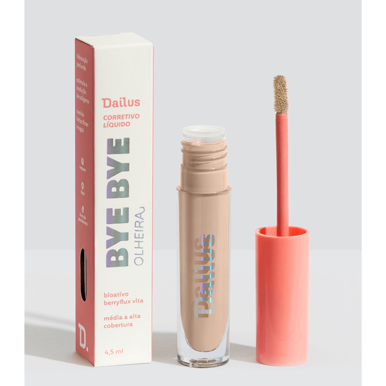 Corretivo Líquido Bye Bye Olheira - Dailus - D.2 Claro