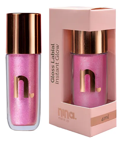 Gloss Labial Instant Glow Ametista - Nina Makeup