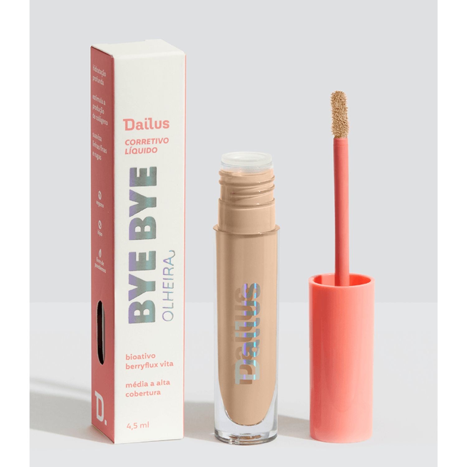 Corretivo Líquido Bye Bye Olheira - Dailus - D.4 Claro