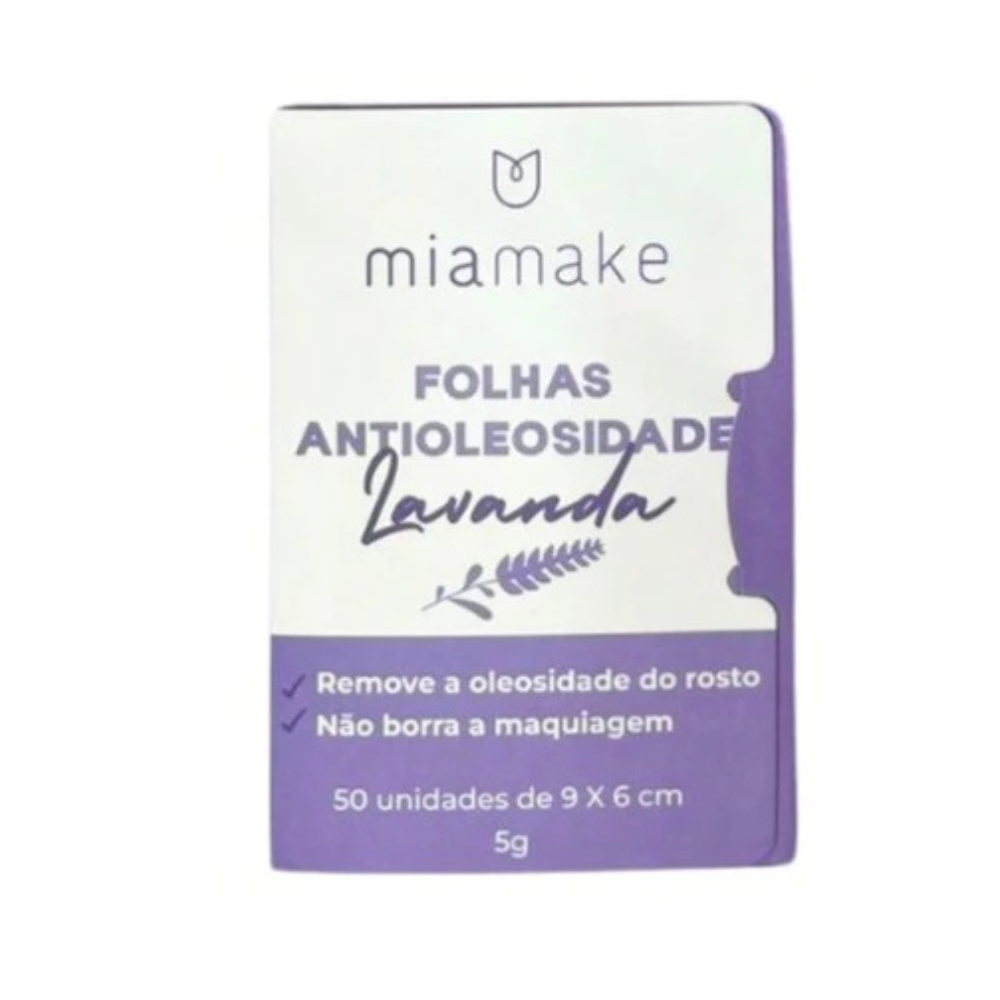 Folhas Antioleosidade Mia Make - LAVANDA