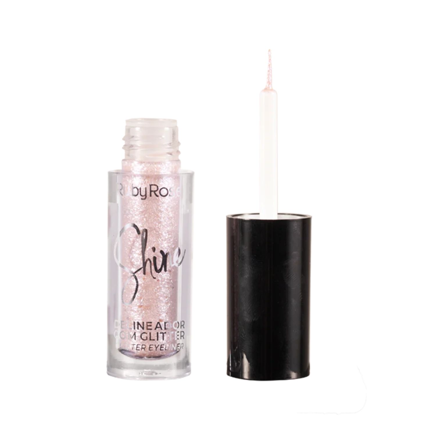 Delineador Com Glitter Shine - Ruby Rose - Pearl Azure — Ruby Rose