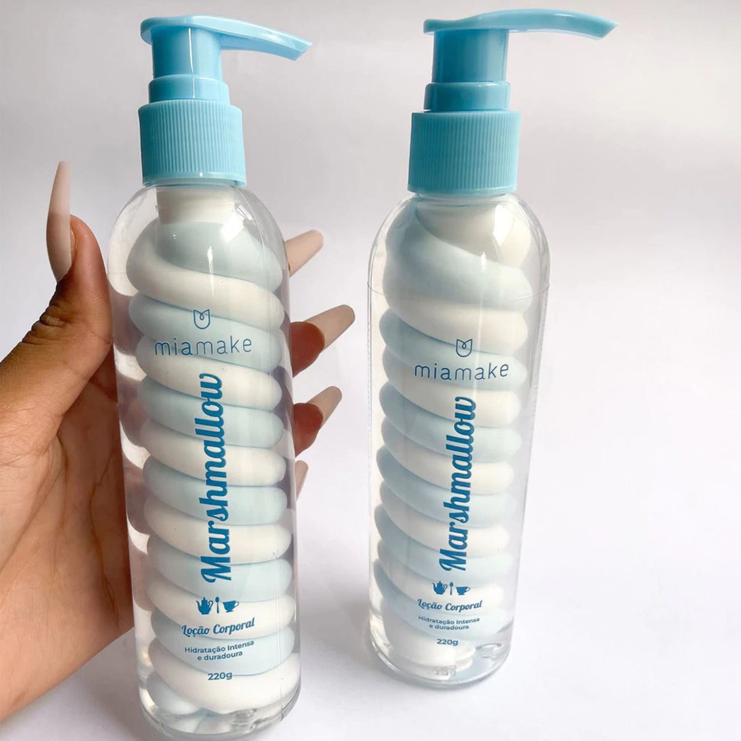 Loção Hidratante Corporal Marshmallow Azul – Mia Make – 220g