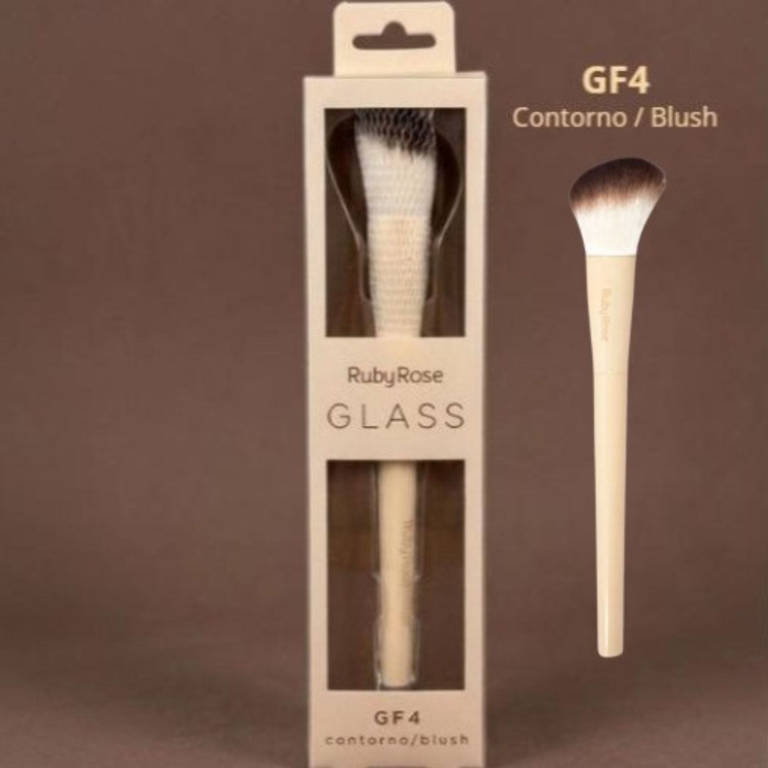 Pincel Para Contorno E Blush Glass - HBGF4 - Ruby Rose