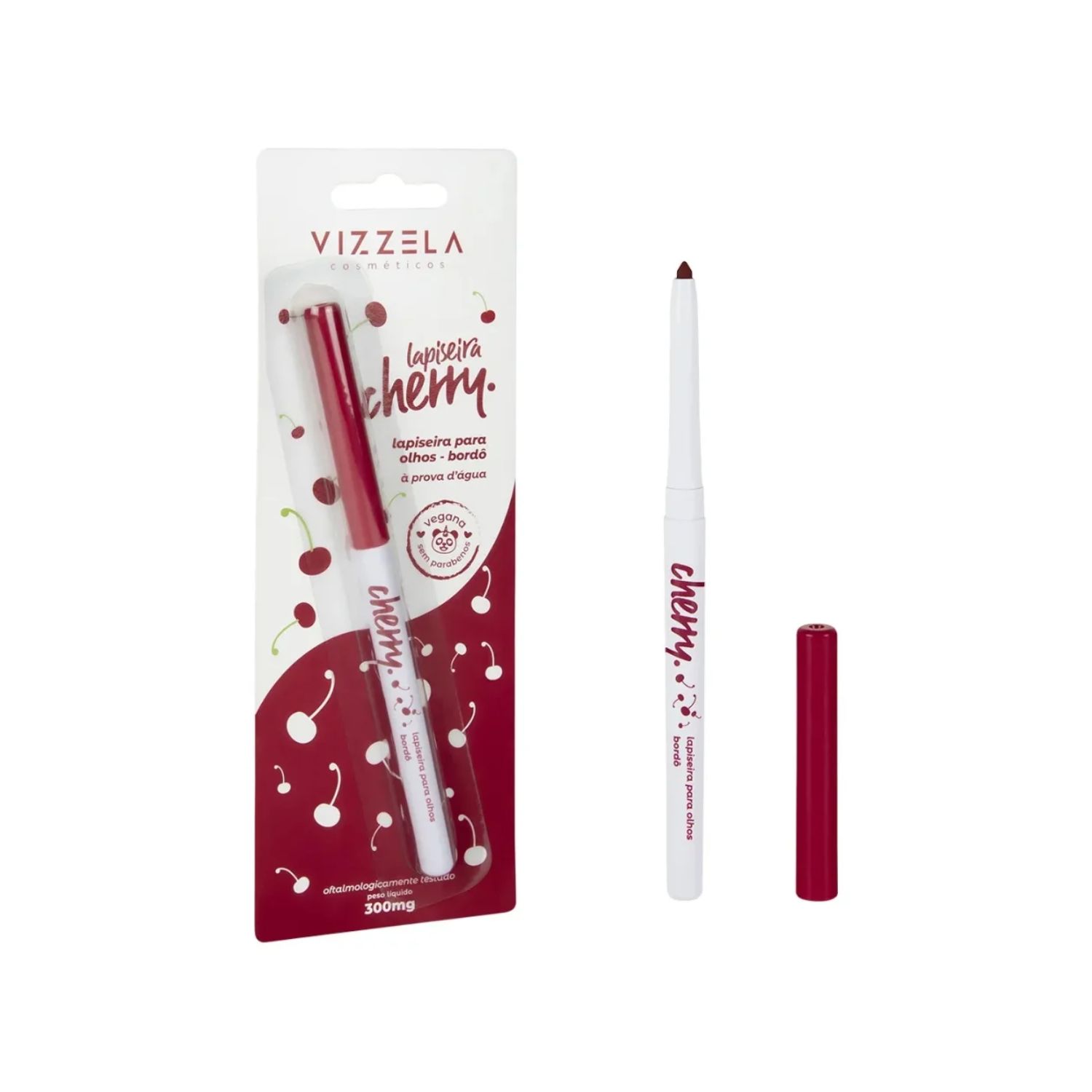 Lapiseira para Olhos Bordô - Cherry - Vizzela