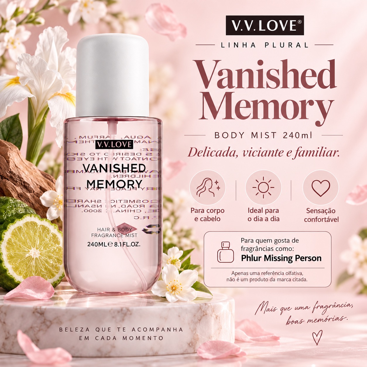 VV LOVE PLURAL VANISHED MEMORY BODY MIST 240ML