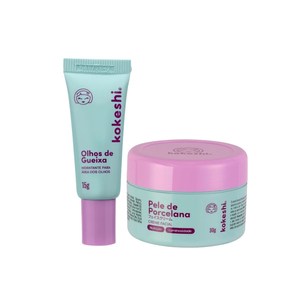 Kit Ritual Hidratação das Gueixas Creme Facial/Olhos Kokeshi — Kokeshi
