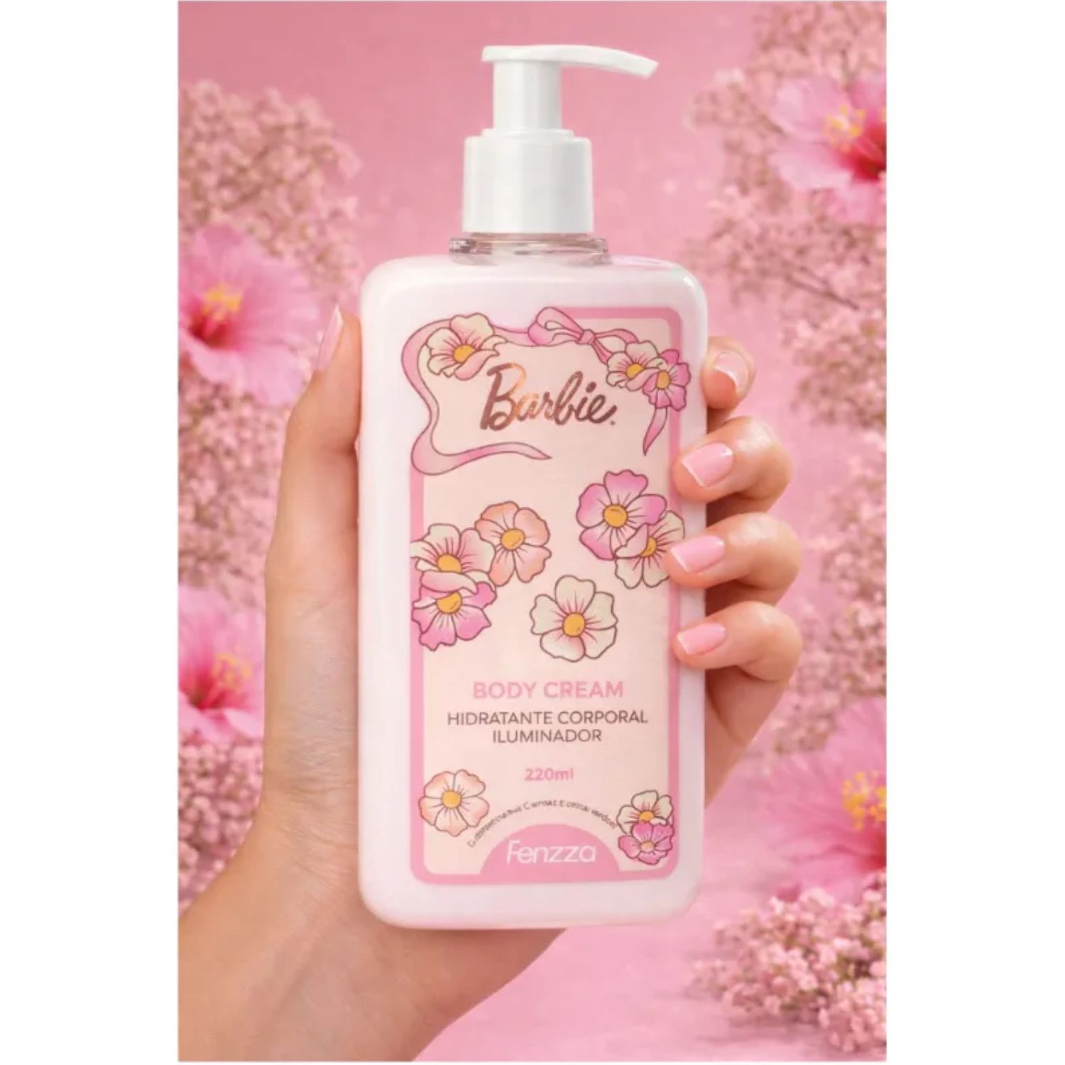 BODY CREAM HIDRATANTE CORPORAL ILUMINADOR BARBIE - FENZZA
