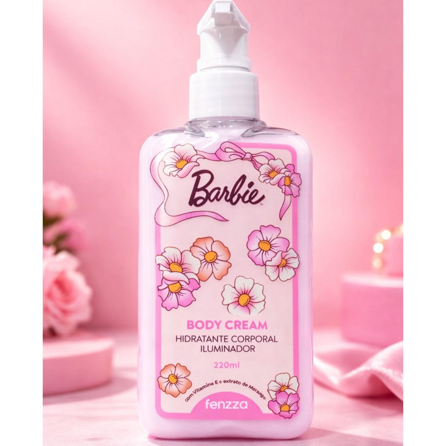 BODY CREAM HIDRATANTE CORPORAL ILUMINADOR BARBIE - FENZZA