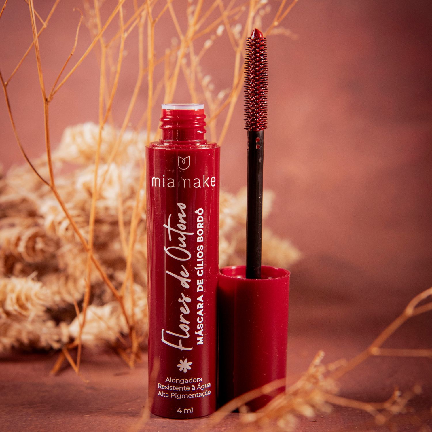 Máscara de Cílios Bordô - Flores de Outono Mia Make